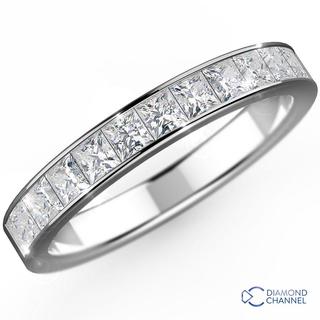 Channel Set Princess Half Eternity Ring (0.28ct TW*)