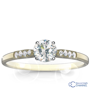 Petite Migraine Diamond Engagement Ring (0.43ct tw)