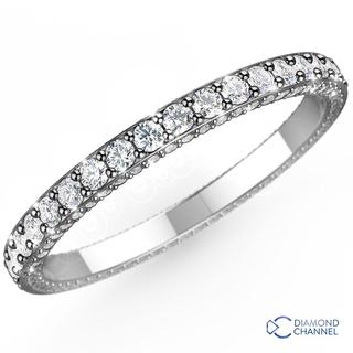 Trio Micropave Diamond Full Eternity (1ct TW*)