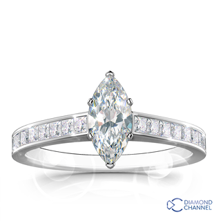 Marquise Cut Engagement Ring (0.60ct tw)
