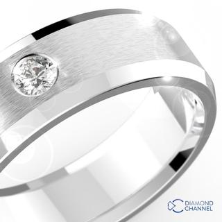 mens diamond channel wedding band