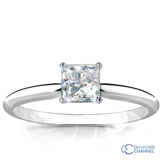 Princess Cut Classic Solitaire Diamond Engagement Ring (0.47ct tw)