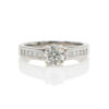 Solitaire with side stones Front