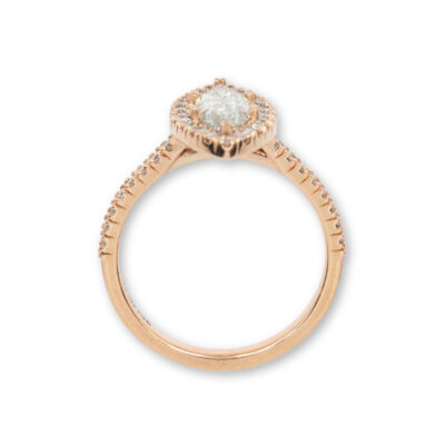 Halo with Side stones Top