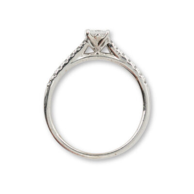 Solitaire with side stones Top