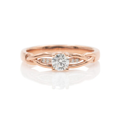 Solitaire with Side Stones Front