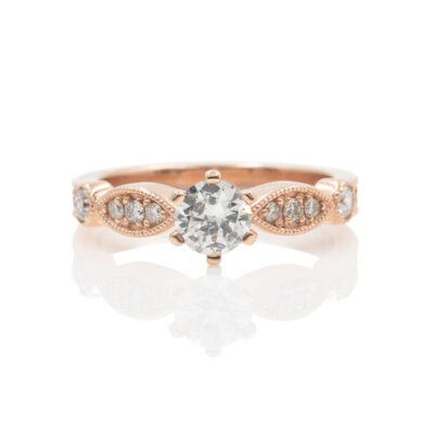 Solitaire with Side Stones Front