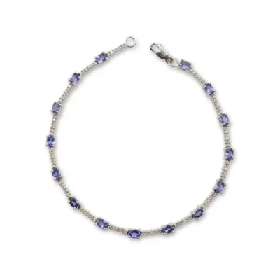 Tanzanite & Diamond tennis bracelet