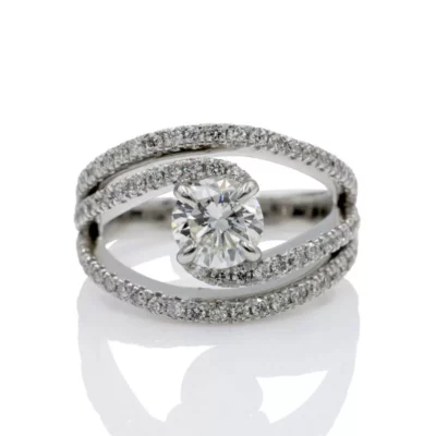 Custom Ring with Sides Stones