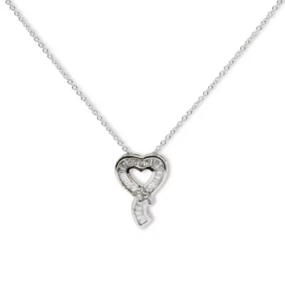 Diamond heart pendent